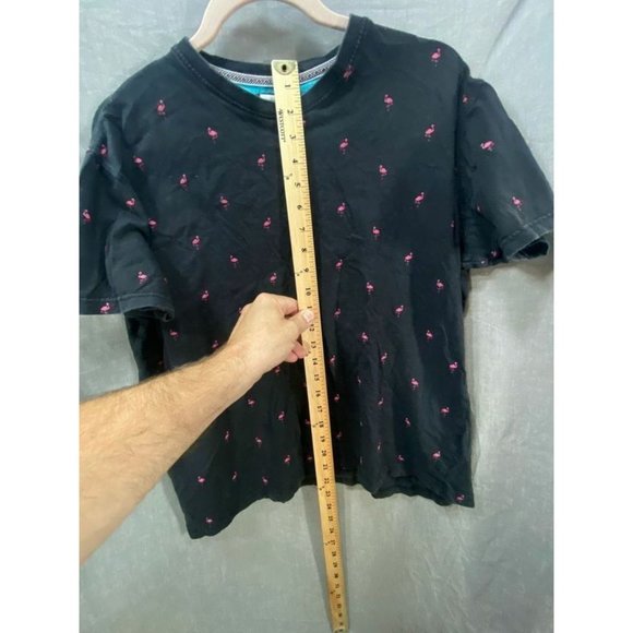 Ping Pong Pro‎ Shirt Women Medium Black Flamingos Short Sleeve Pullover Ladies. - Picture 7 of 8